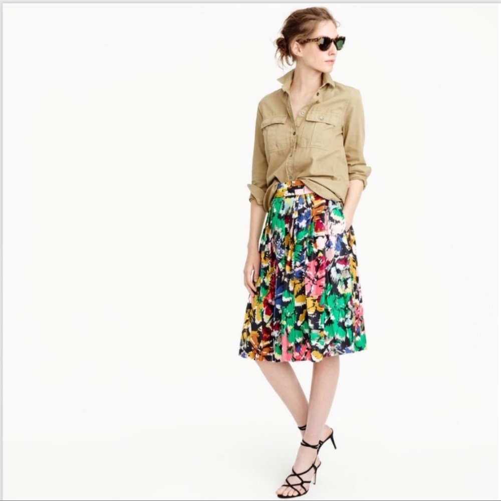 J.Crew Double Plated Skirt